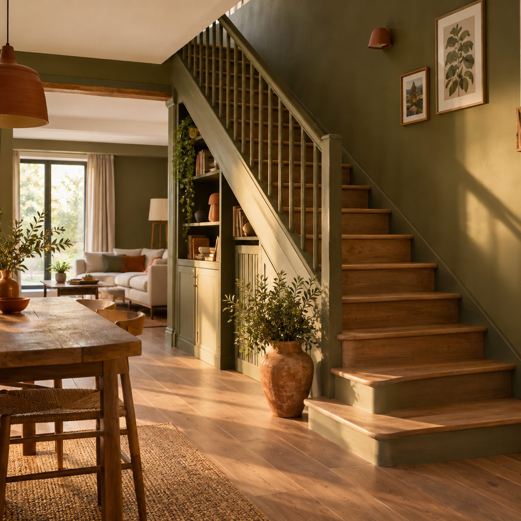 Illustration générée pour « Quand l’escalier peut redessiner la maison ».